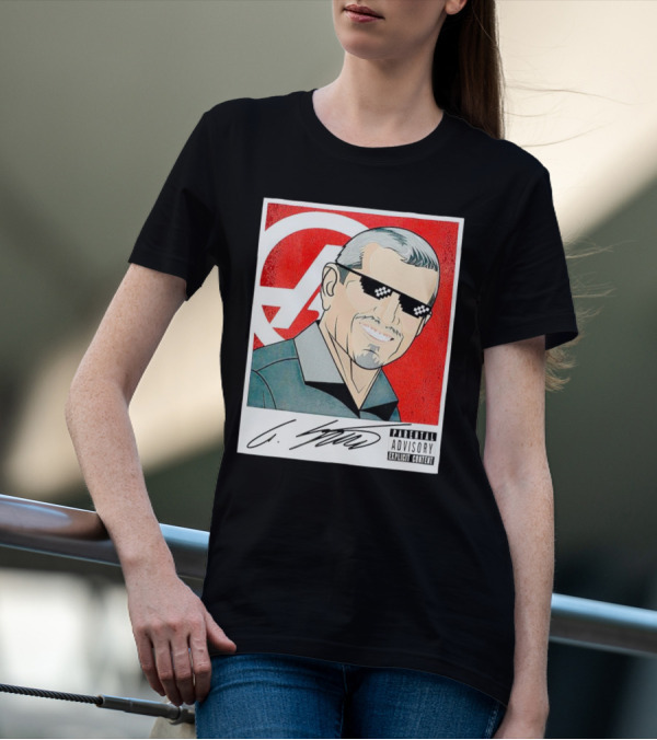 Guenther Steiner Parental Advisory Explicit Content Signature F1 Racing Image T-Shirt