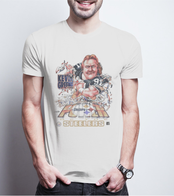 Kevin Greene Pittsburgh Steelers Caricature POWER Steelers T-Shirt