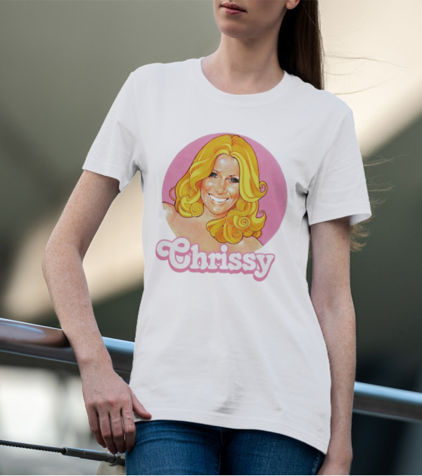 RIP Suzanne Somers Chrissy Pink Circle T-Shirt