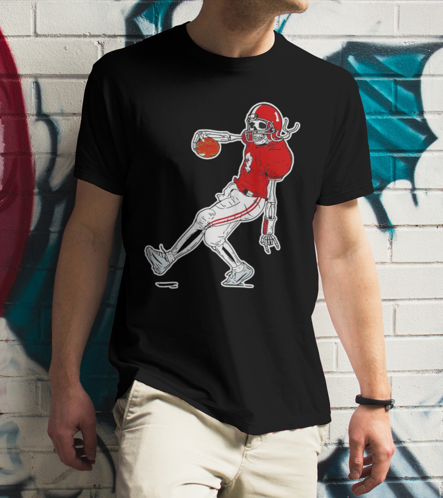 Sterling Shepard Oklahoma Sooners Tuck Fexas Skeleton Football Player T-Shirt