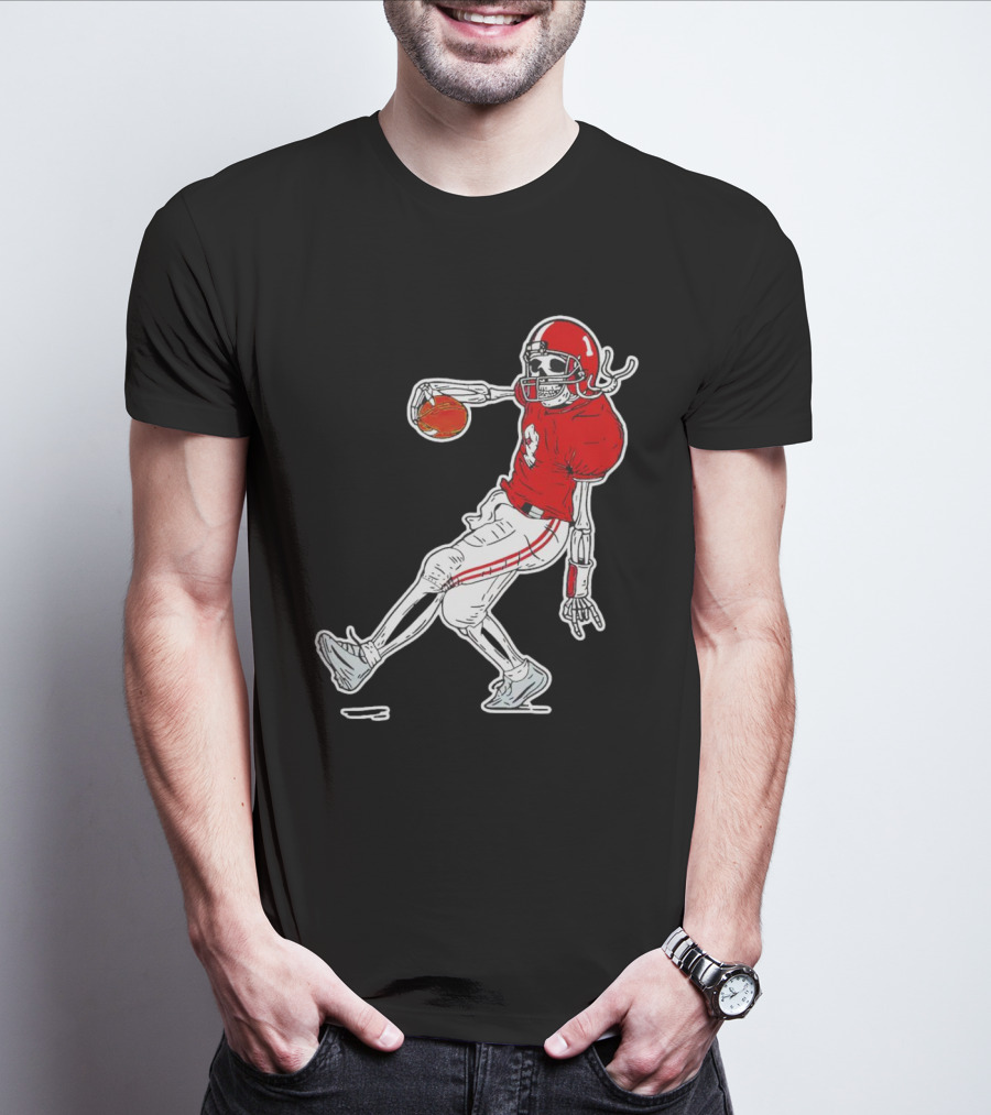 Sterling Shepard Oklahoma Sooners Tuck Fexas Skeleton Football Player T-Shirt