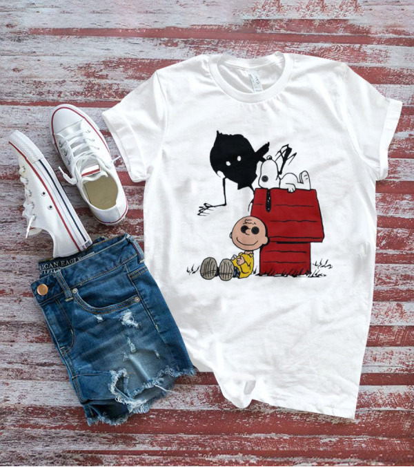 Charlie Brown Snoopy Coraline Button Eyes Shadow T-Shirt