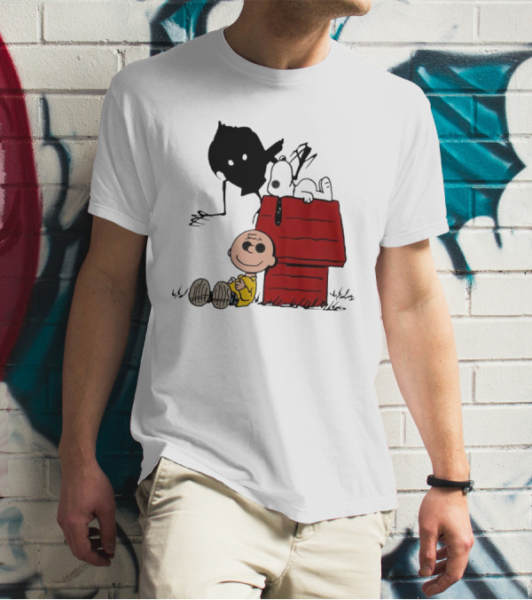 Charlie Brown Snoopy Coraline Button Eyes Shadow T-Shirt