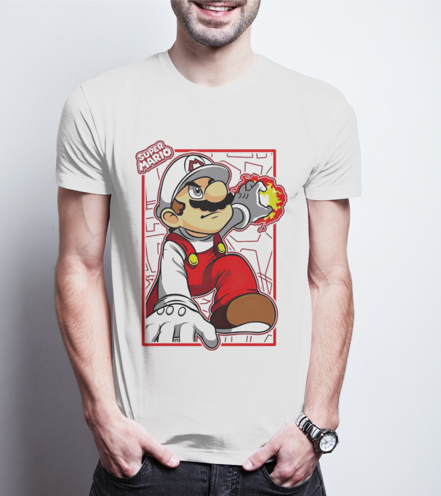 Super Mario Fire Power T-Shirt
