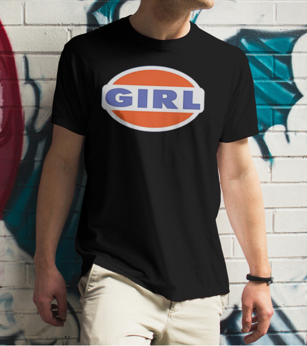 Pamela Anderson Girl 90s Logo Oval T-Shirt