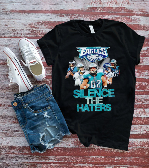 Philadelphia Eagles Silence The Haters Philadelphia Eagles Logo Players T-Shirt