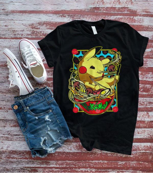 Pokemon Pikachu Ramen Mania Noodles Bowl Adventure T-Shirt