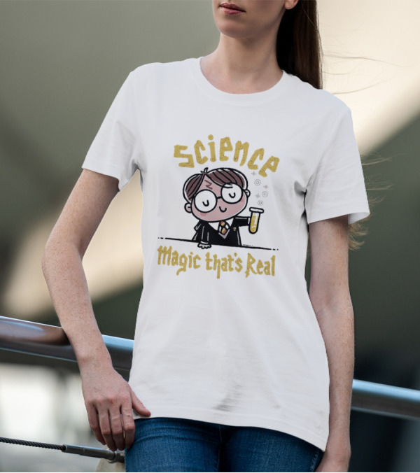 Science Magic That’s Real Wizard With Potion T-Shirt