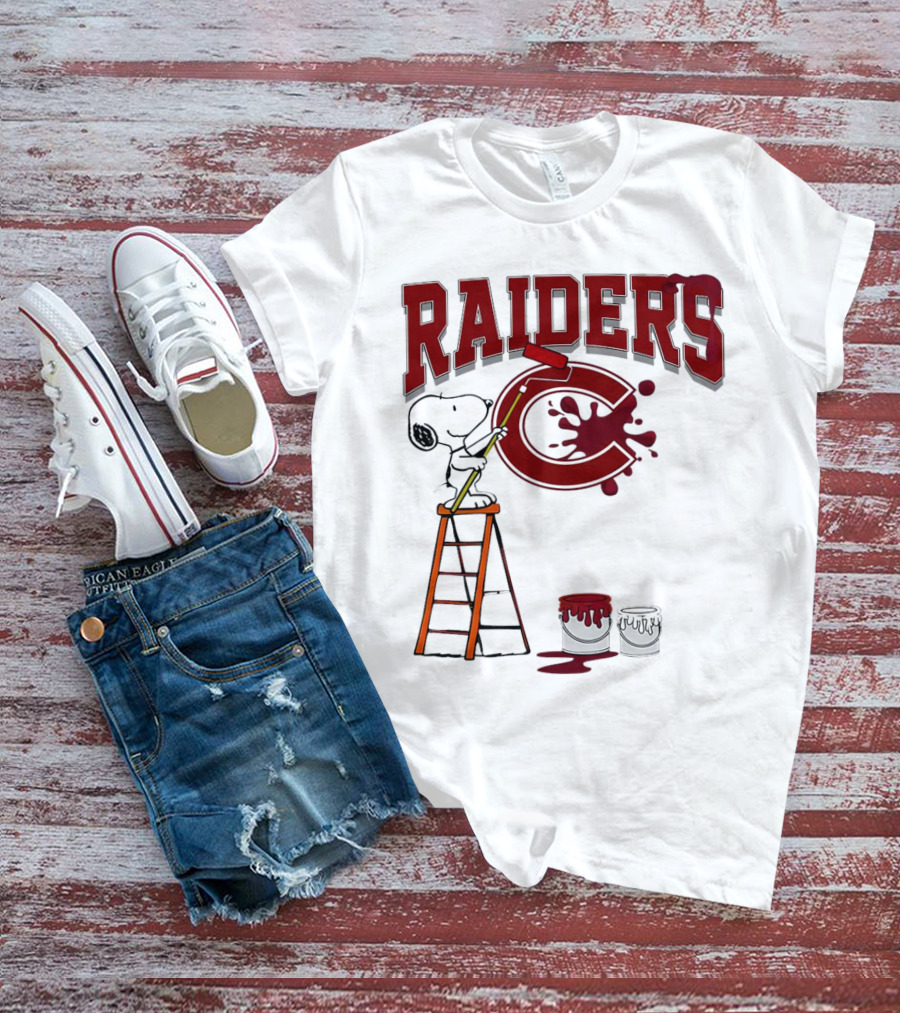 Snoopy Painting Colgate Raiders T-Shirt