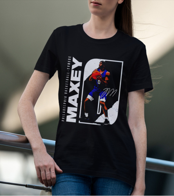 Philadelphia Basketball Tyrese Maxey T-Shirt