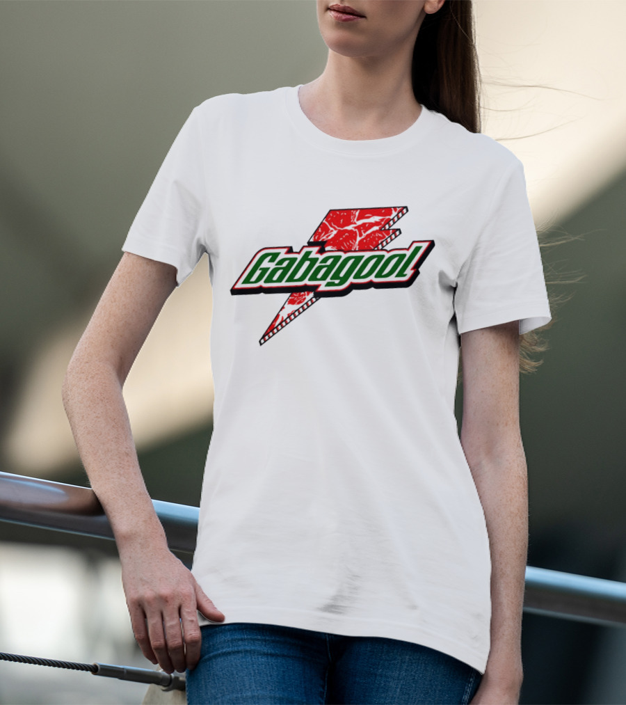Gabagool Meat Lightning Bolt Red Green T-Shirt