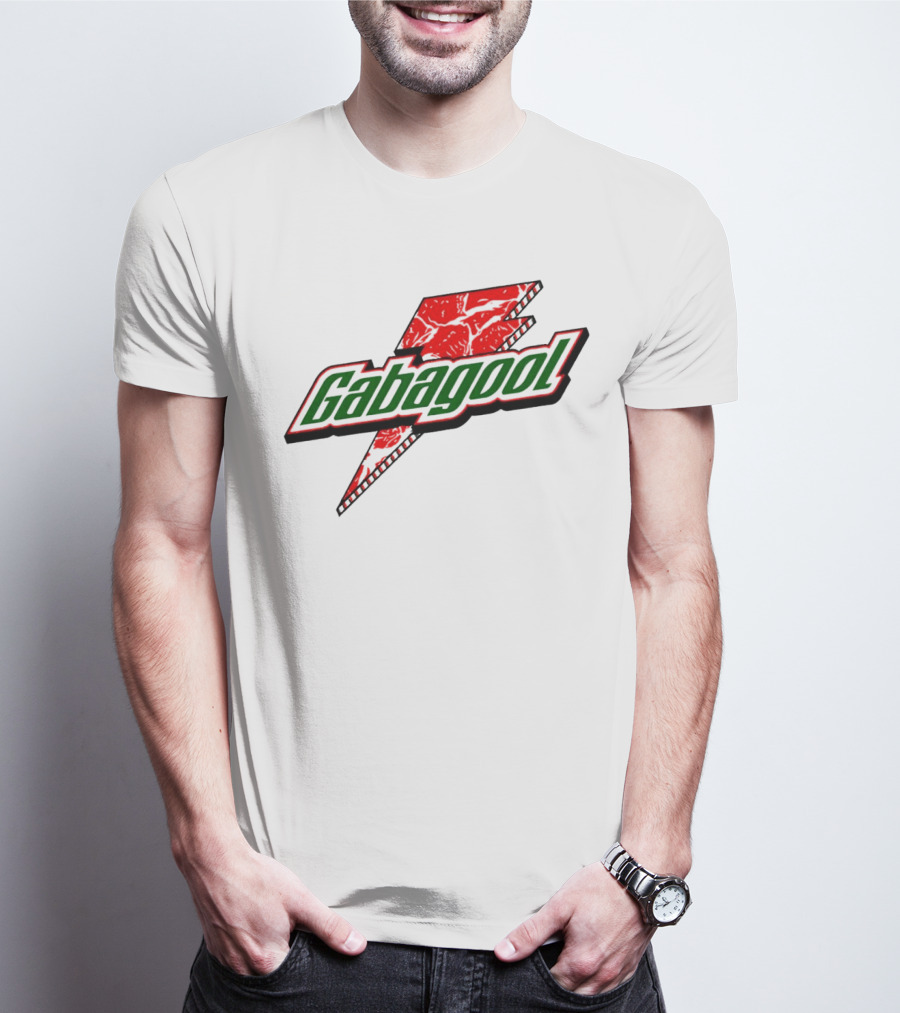 Gabagool Meat Lightning Bolt Red Green T-Shirt