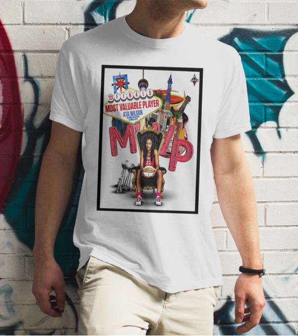 Las Vegas Aces '23 Finals Most Valuable Player A’ja Wilson MVP 22 T-Shirt