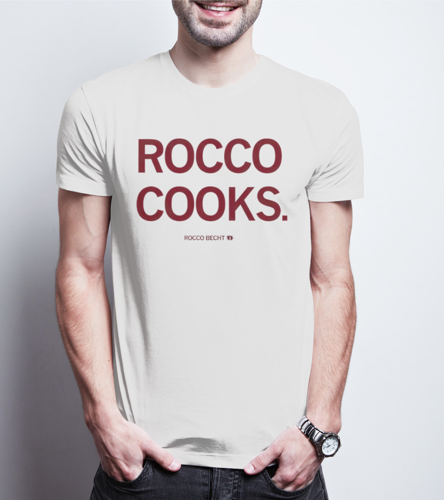 Rocco Cooks Rocco Becht Football T-Shirt