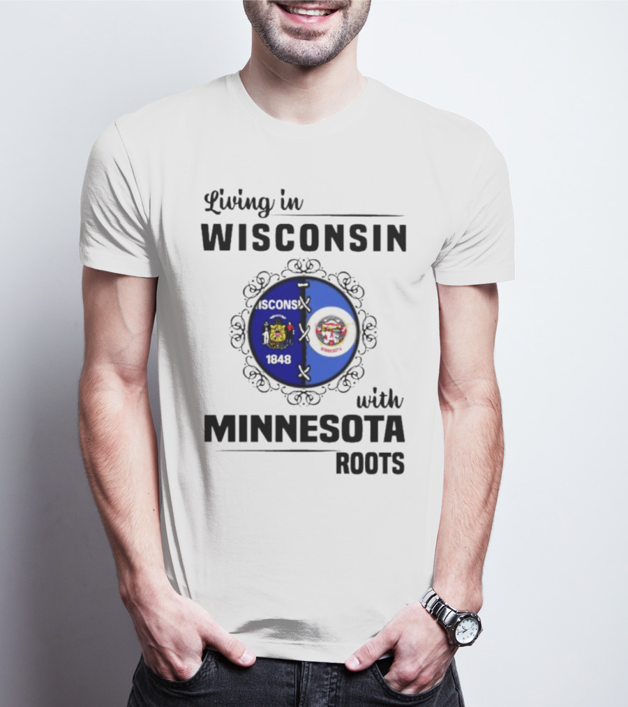 Wisconsin Pride Minnesota Roots United State Crests T-Shirt
