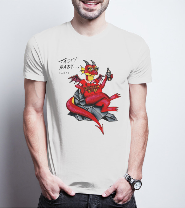 Wrexham Lager Dragon Tasty Baby Cool Style Image T-Shirt