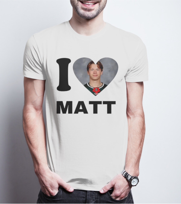 I Heart Matt Boldy Fan Love T-Shirt