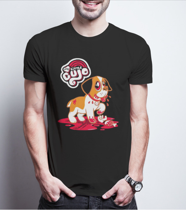 My Little Cujo Dog With Blood And Bones T-Shirt