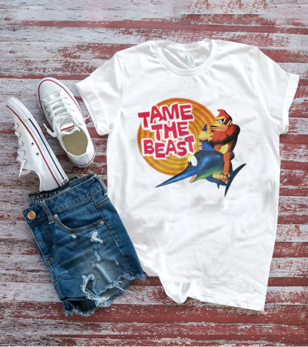 Tame The Beast Donkey Kong Riding Swordfish T-Shirt