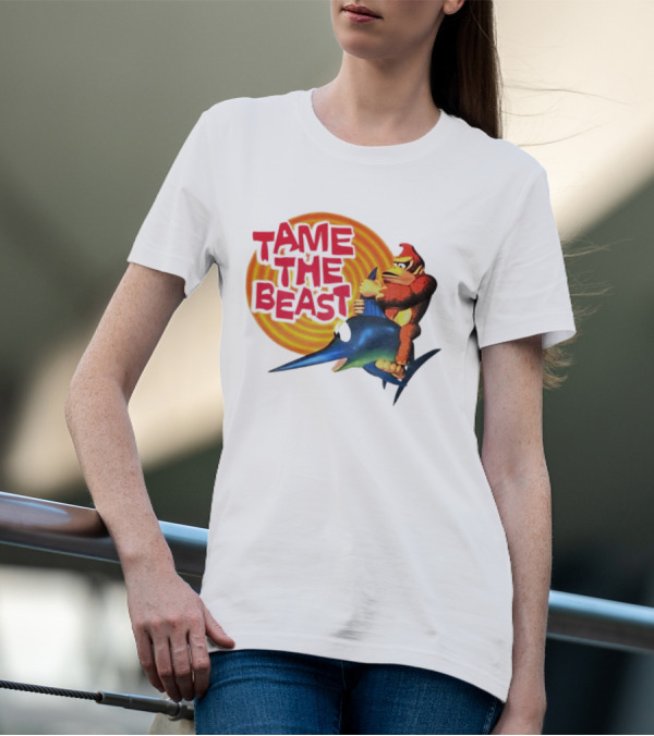 Tame The Beast Donkey Kong Riding Swordfish T-Shirt