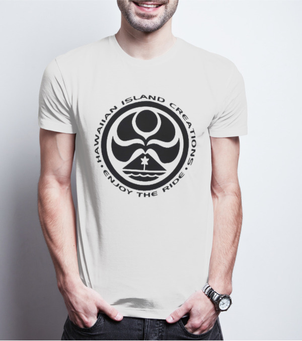 Hawaiian Island Creations Surfing Logo Enjoy The Ride T-Shirt