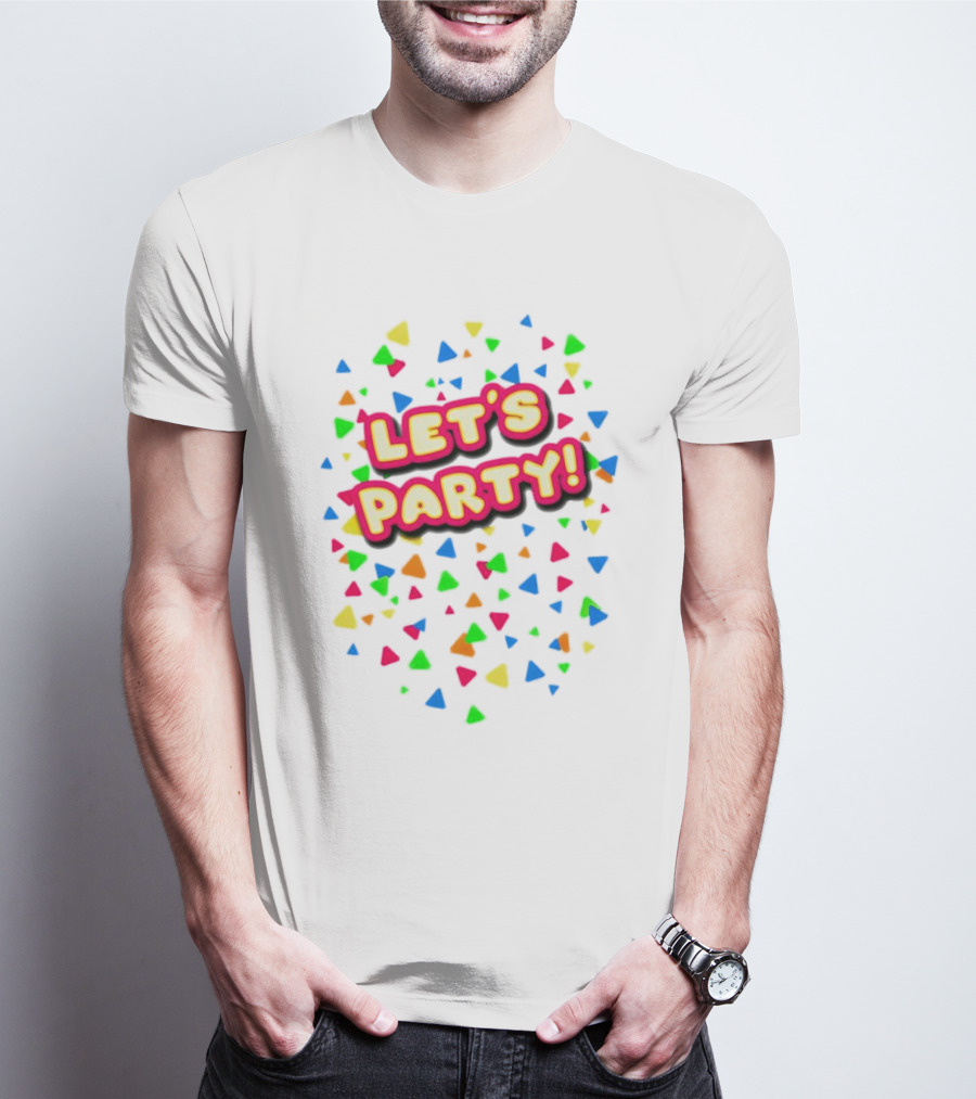 Let’s Party Chica Colorful Confetti T-Shirt
