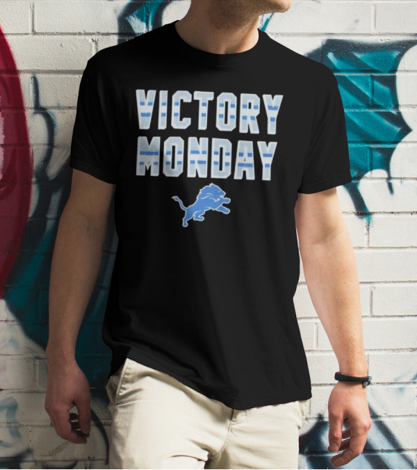 Victory Monday Detroit Lions Football Fan T-Shirt