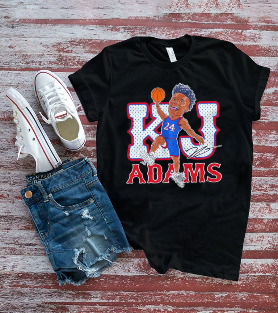 KJ Adams 24 Basketball Dunking Signature T-Shirt