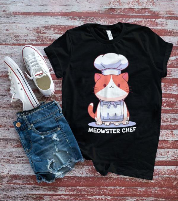 Meowster Chef Adorable Cat Cooking T-Shirt