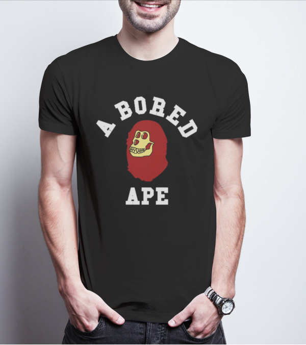 A Bored Ape Red Skull T-Shirt