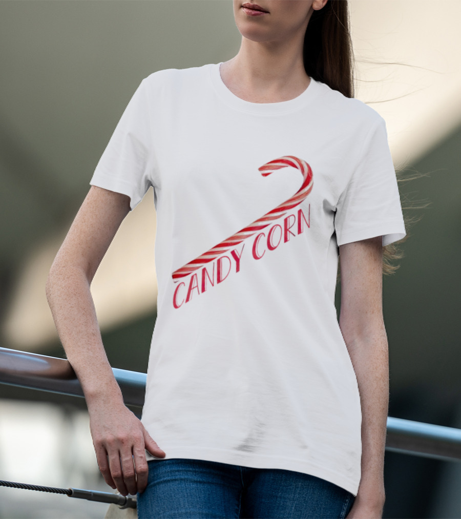 Candy Corn Candy Cane Mischief T-Shirt