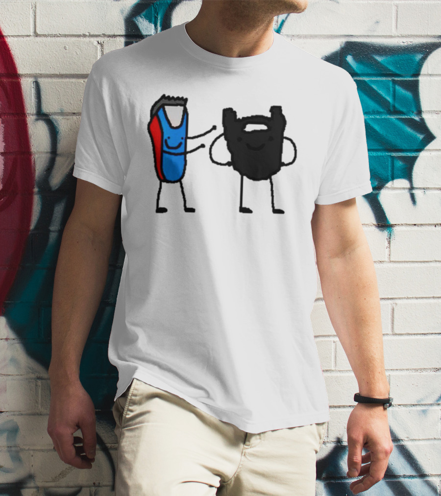 Clipps And Beard Clippers And Facial Hair Cartoon T-Shirt