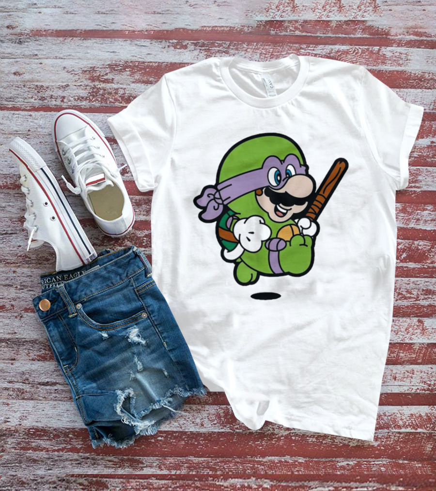 Mario Super Donny Bro Ninja Parody Character T-Shirt
