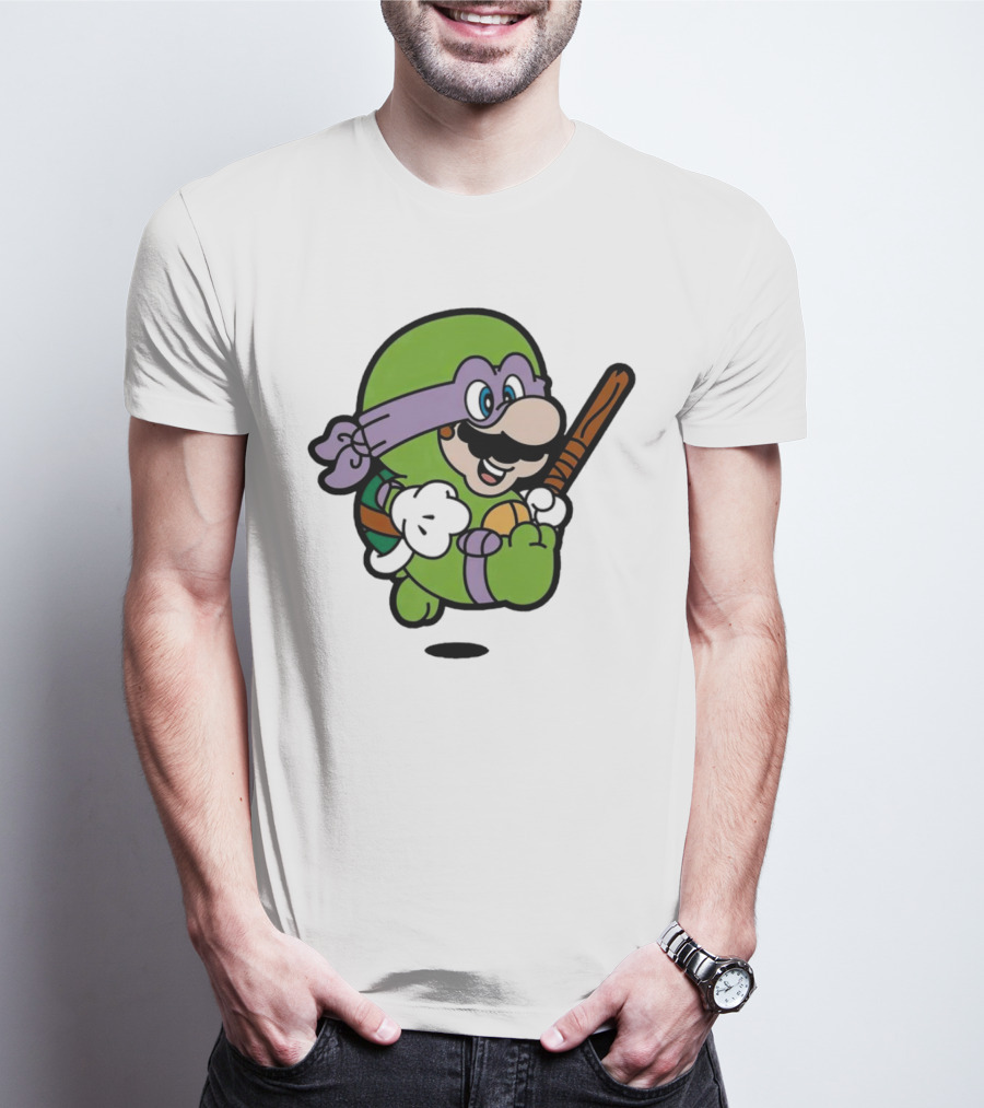 Mario Super Donny Bro Ninja Parody Character T-Shirt