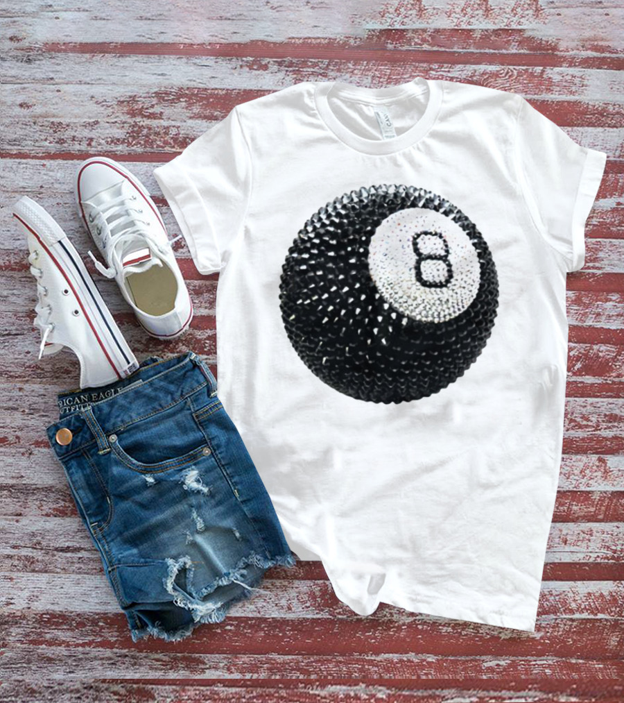 Lucky 8 Ball Crystal Sparkle Sphere T-Shirt