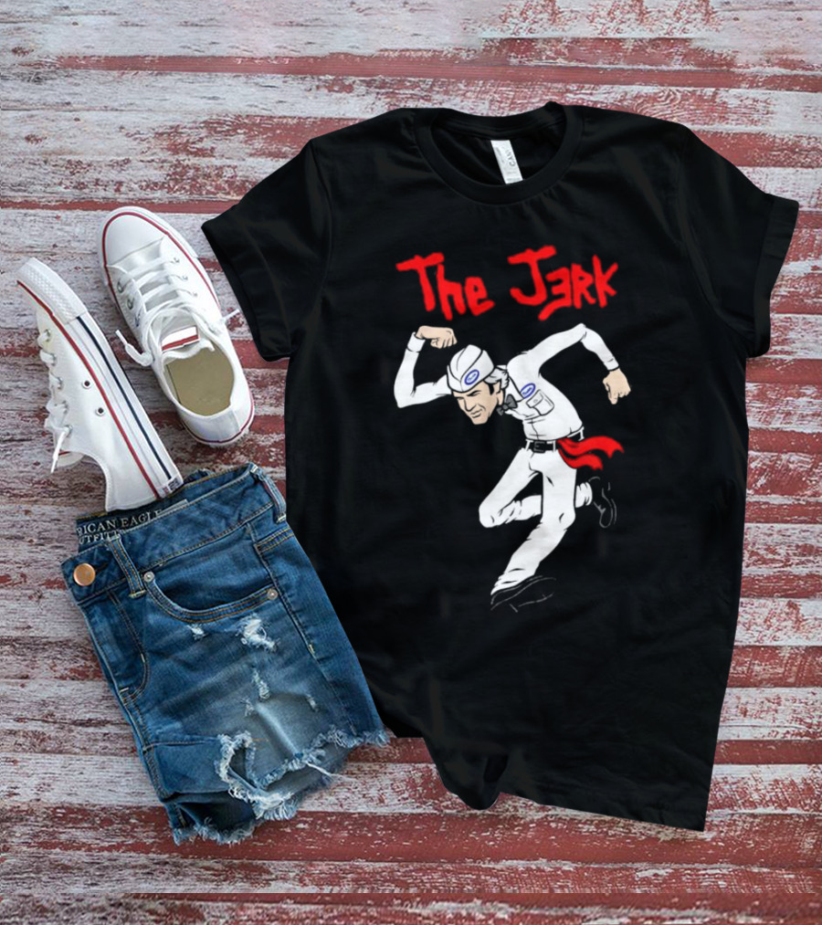 The Jerk Classic Cartoon Style Character In Red And White T-Shirt