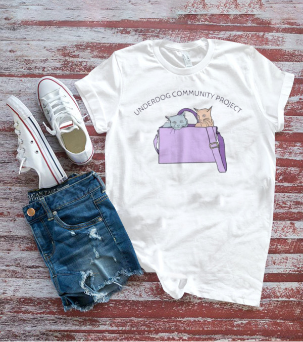 Purse Cats Underdog Community Project Playful Kitty Companions T-Shirt