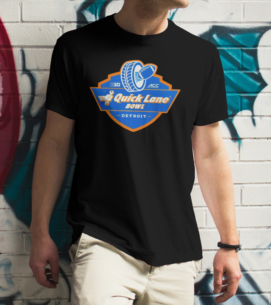 Big ACC Quick Lane Bowl Detroit Football Tire T-Shirt