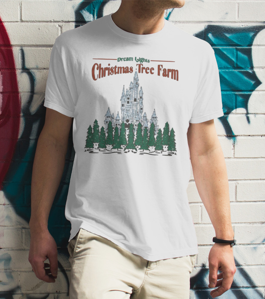 Dream Lights Christmas Tree Farm Castle T-Shirt