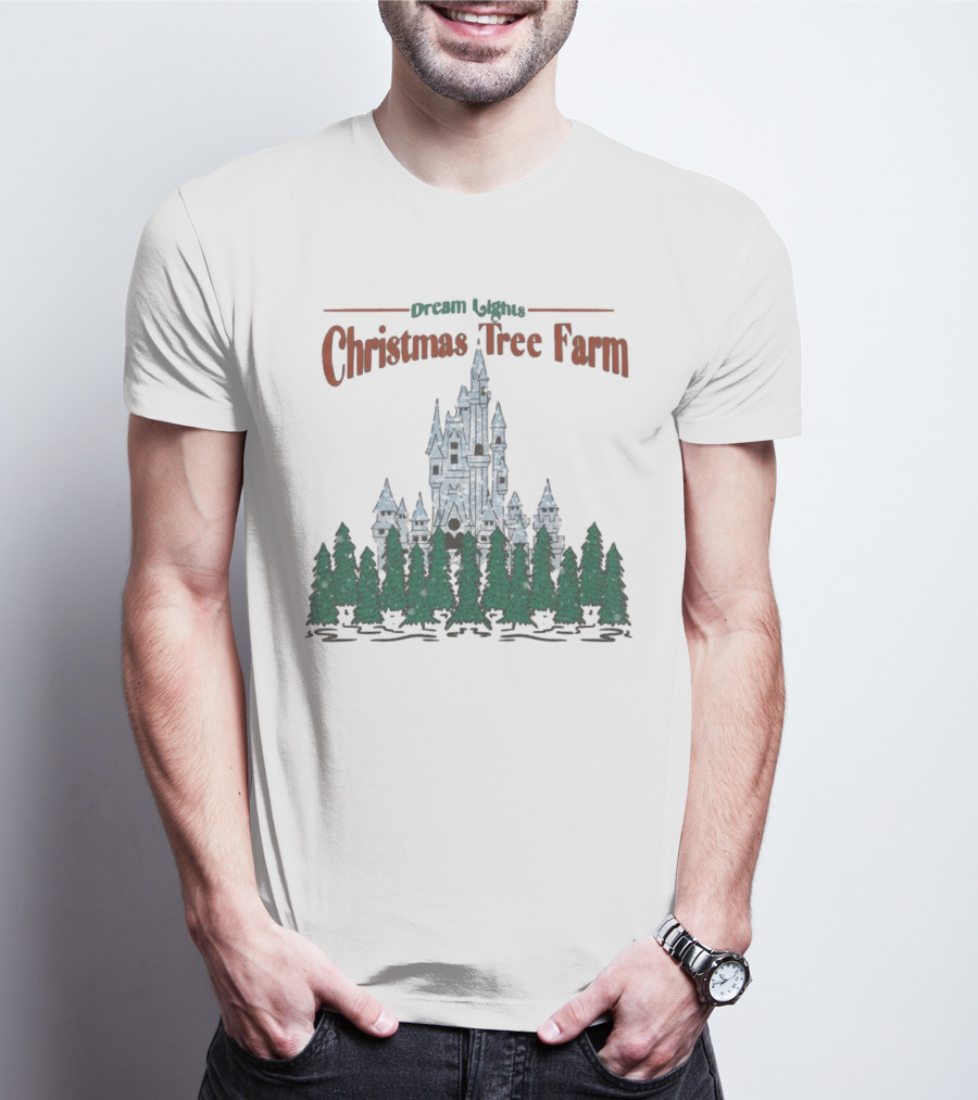 Dream Lights Christmas Tree Farm Castle T-Shirt