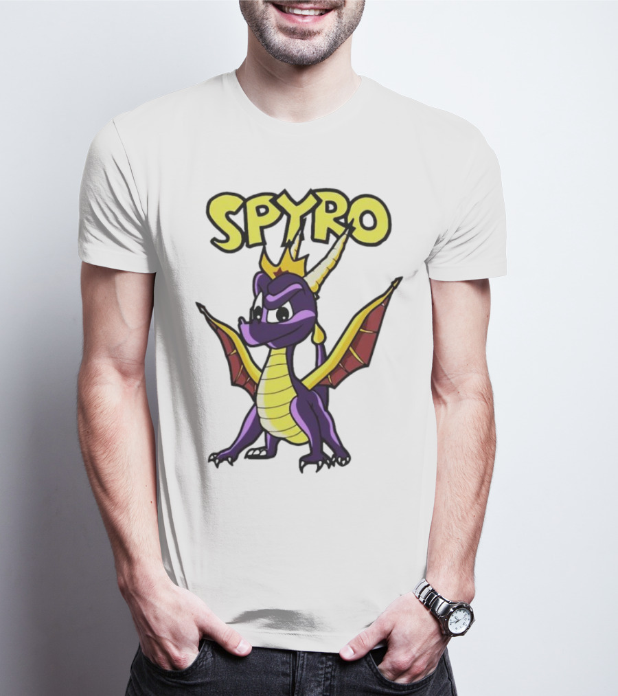SPYRO The Dragon Hero With Crown And Wings T-Shirt