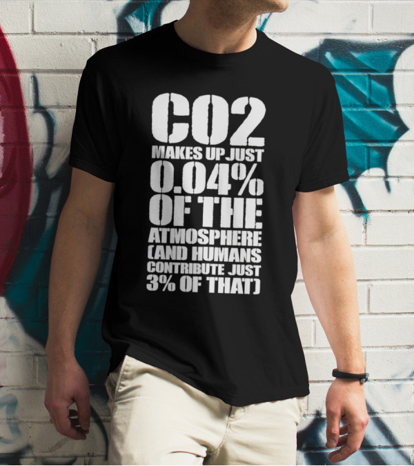 CO2 Makes Up Just 0.04% Of The Atmosphere And Humans Contribute Just 3% Of That T-Shirt