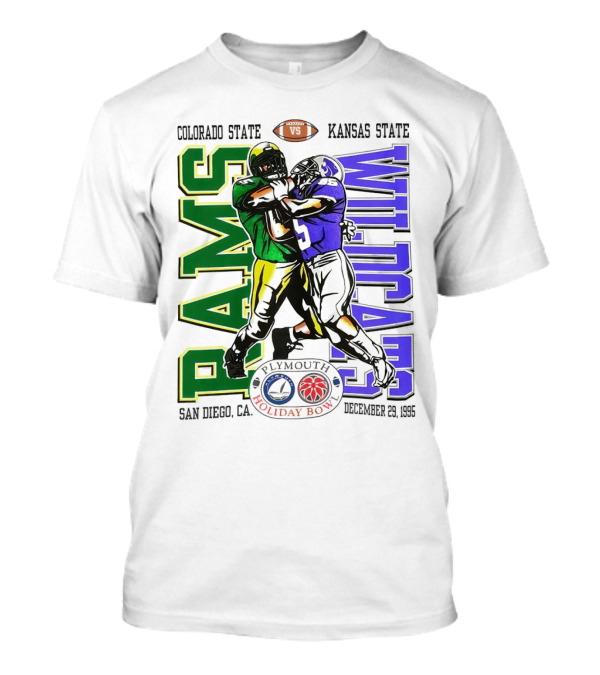 Colorado State Rams Vs Kansas State Wildcats Plymouth Holiday Bowl December 29 1995 San Diego CA T-Shirt