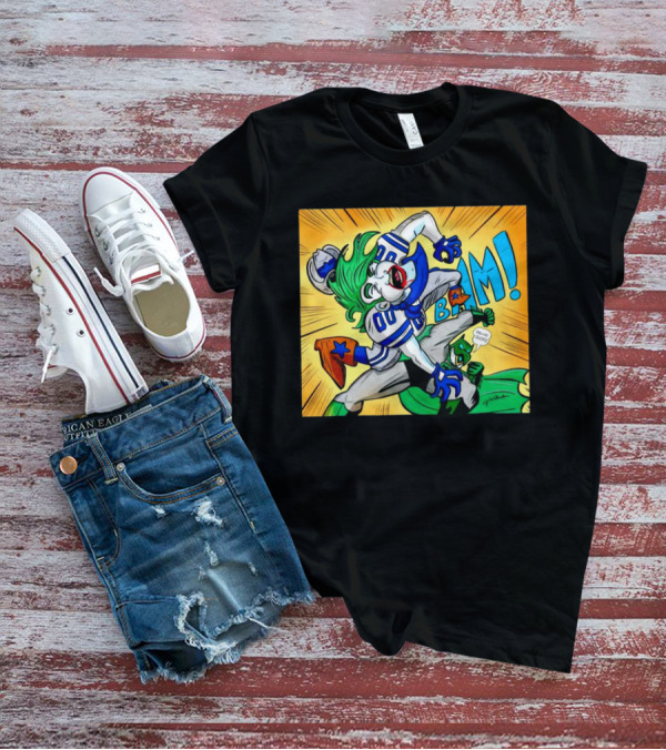 Dallas Sucks Joker Vs Batman Comic Style BAM Speech Bubble T-Shirt