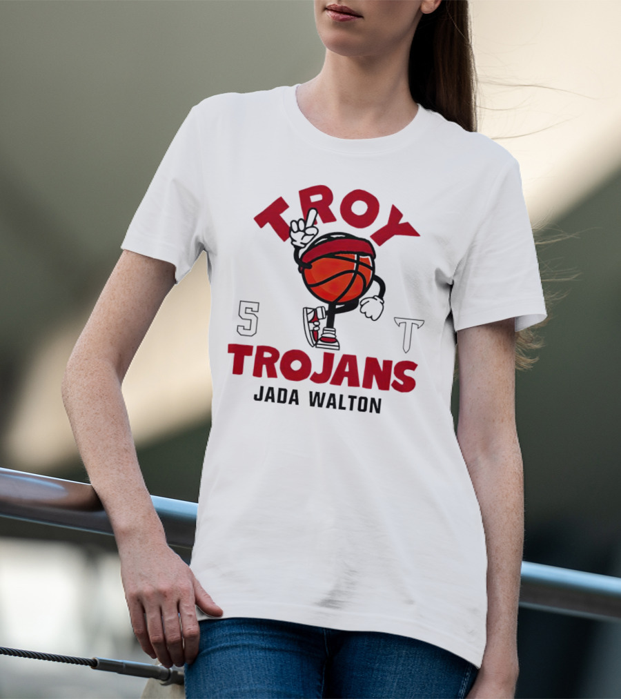 Troy Trojans Basketball Jada Walton NCAA Women's Basketball T-Shirt
