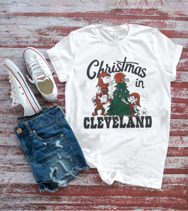 Christmas In Cleveland Browns T-Shirt