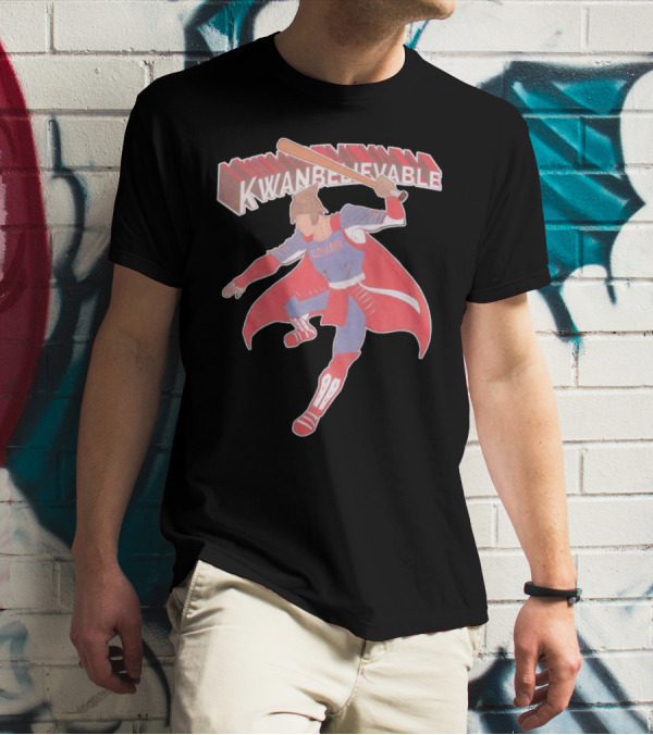 Kwanbelievable Cleveland Guardians Warrior Hero Baseball T-Shirt