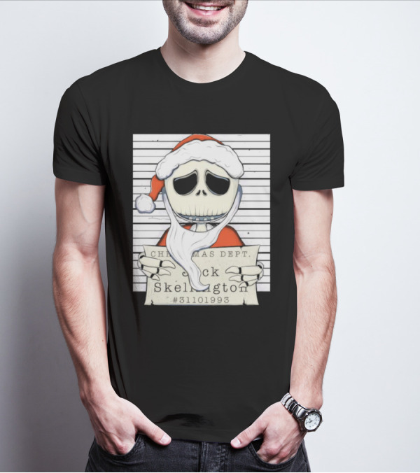 Christmas Dept Jack Skellington Santa #31101993 T-Shirt
