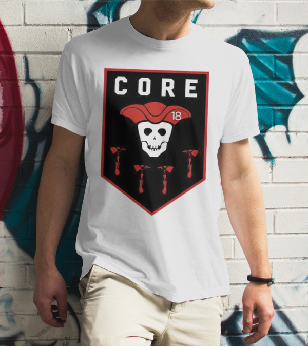 CORE Pirate Skull 18 Emblem T-Shirt