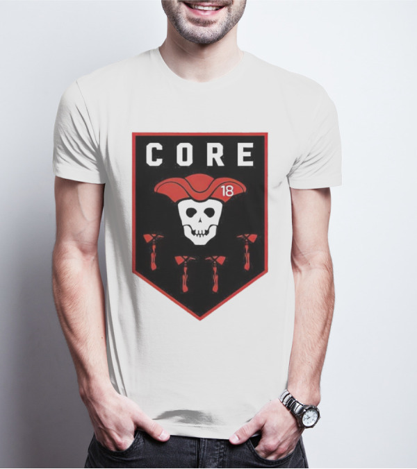 CORE Pirate Skull 18 Emblem T-Shirt